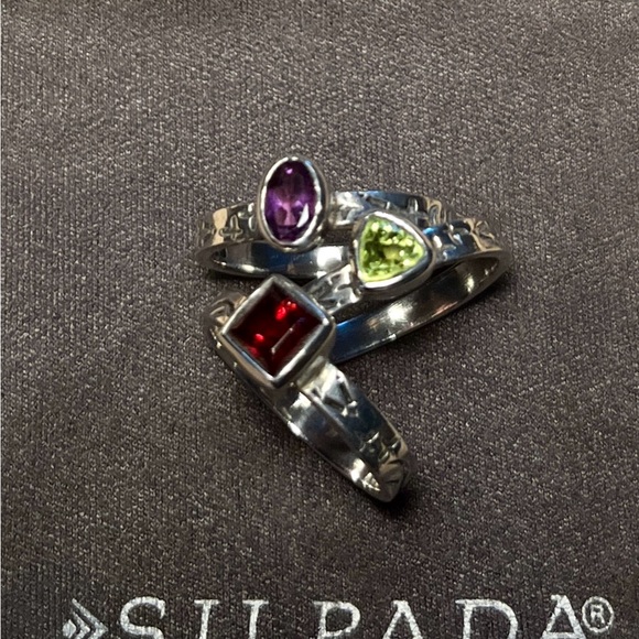 Silpada Gemstone Stack Rings - Picture 5 of 9